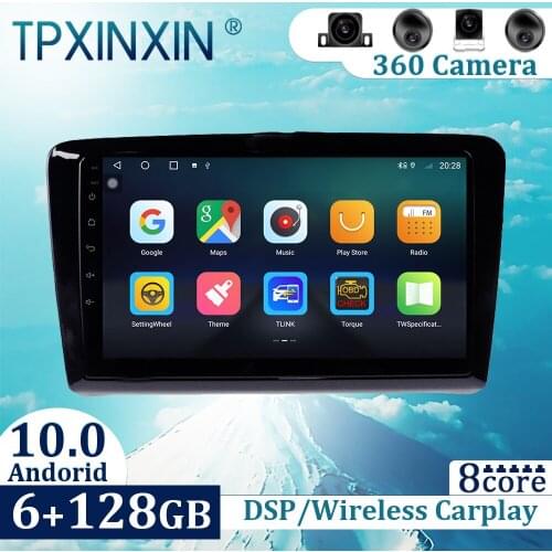 6+128GB For Volkswagen Santana 2012-2017 Android 10 Carplay Radio Player Car GPS Navigation Head Unit Car Radio with Screen