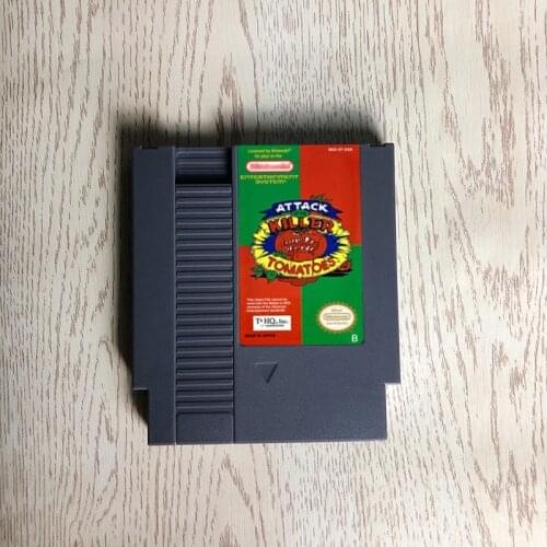 Attack of the Killer Tomatoes - 72 pins 8bit game cartridge