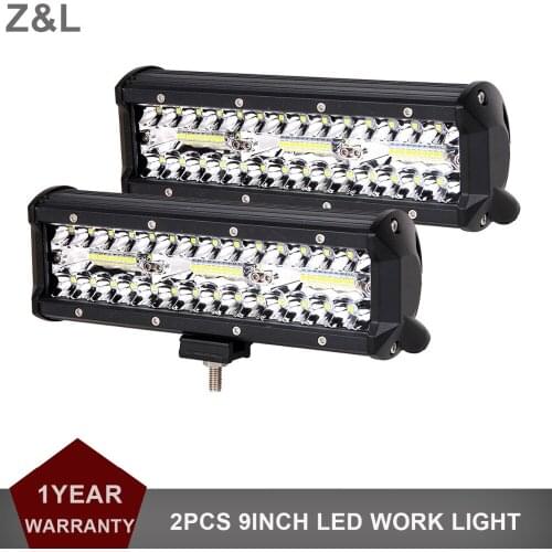 9INCH OFFROAD LED WORK LIGHT BAR COMBO CAR ATV BOAT UTE 4X4 4WD INDICATOR DRIVING LAMP 12V 24V SUV PICKUP 6000K WHITE HEADLIGHT