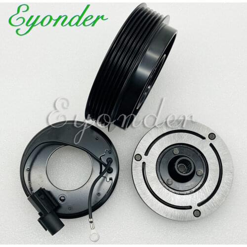 AC A/C Air Conditoning Cooling Compressor Magnetic Clutch Set for Hyundai SANTA FE Santafe II CM 2.7 977012B251 977012B201