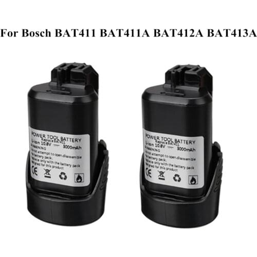 BAT411 Power Tools Battery For Bosch 10.8V 3000mAh Li-ion Drill 2 607 336 013, 2 607 336 014 2 607 336 333 12V 3.0Ah