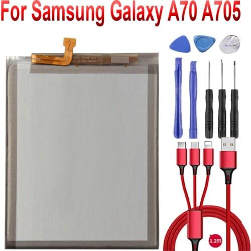 EB-BA705ABU Battery For Samsung Galaxy A70 A705 SM-A705 Genuine Replacement Phone Battery 4500mAh+USB cable+toolkit