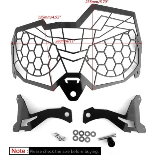 Areyourshop Headlight Guard Black Cover Grill Protector For Honda CRF 250 Rally 2017 2018 Motorcycle Accessories Parts