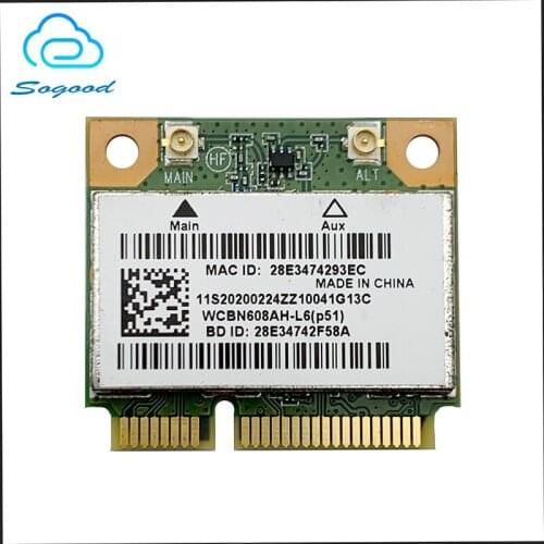 Wireless Adapter for ATHEROS AR5B225 300Mbps 802.11bgn BT4.0 2.4G Mini PCI-E Card for Lenovo G400 G400S G500 G510 G405 M490 B490