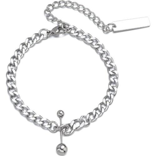 New Balance Ball Matches Chain Bracelets Stainless Steel Adjustable Link Wristband for Men Him Fashion Cool Jewelry