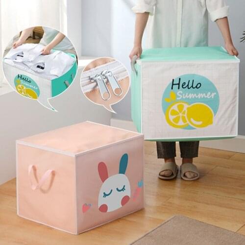 Household Cloth Storage Bags Closet Organizer Dorm Room Essentials Quilted Bag Clothes Organizer Under Bed Storage Organization