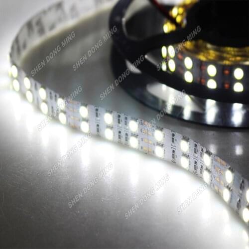 15M 600leds Double row Super Bright Led Strip 5050 12V Non-waterproof flexible LED Light warm/cold white RGB home Decoration