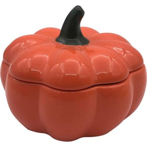 Eco-friendly Product Tableware Set Kitchen Accessories Creative Pumpkin Cup with Lid Baking Candy Color Small Bowl