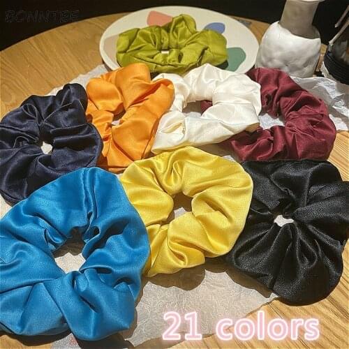 Headwear Women Elegant Simple Hair Ties for Woman Fashion Ladies Chic Christmas Accessories Sweet Girls 21 Candy Colors Ulzzang
