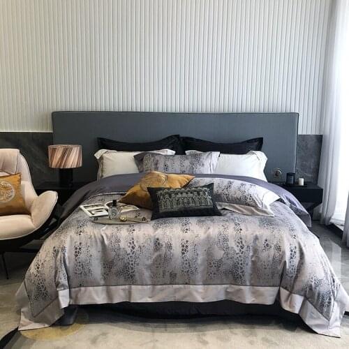 High Precision 1200TC Yarn Dyed Jacquard Luxury 4/6/10Pcs Bedding Set Duvet Cover Set Quilt Cover Bed Comforter Set Bed Linen