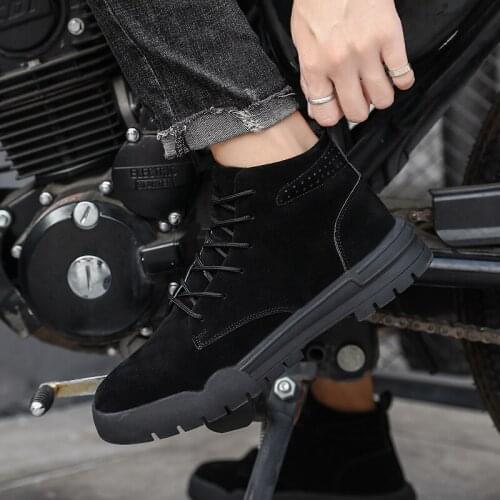 Casual Shoes For Men Mens Boots Sneakers Casual Shoes Leather Men Work Mens Slip On Black Sports Leisure Fashion