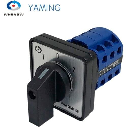 DIY LW26-20/3 Rotary Cam Changeover Switch 12 Terminals 3 Positions Output Use For Motor System Two Different Loads