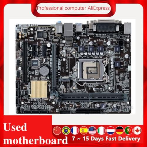 For Asus B150M-D Original Used Desktop Intel B150 B150M DDR4 Motherboard LGA 1151 i7/i5/i3 USB3.0 SATA3