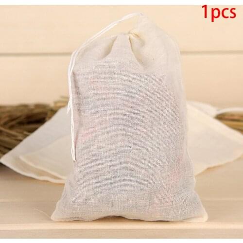 Reusable Food Filter Mesh Bag Nut Milk Bean Muslin Fish Soup Cook Boiling