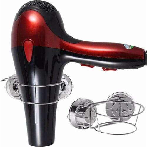 Nosii Home Hotel Bathroom Hair Dryer Blower Suction Cup Sucker Wall Mounted Hang Holder Organizer