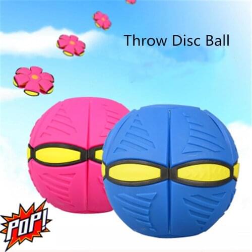 New Outdoor Flying Ball Beach Garden Game Throwing Ball Toy Childrens Fancy Novelty Toys Transform Form Flat Throwing Disc Ball