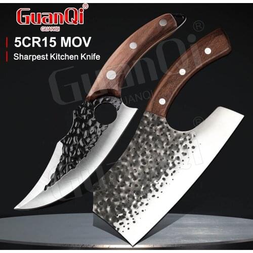 Stainless Steel Butcher Knife Hand Forged Boning Knife Meat Cleaver Chopping Slicing Kitchen Knives Chef Knife Fishing Knife