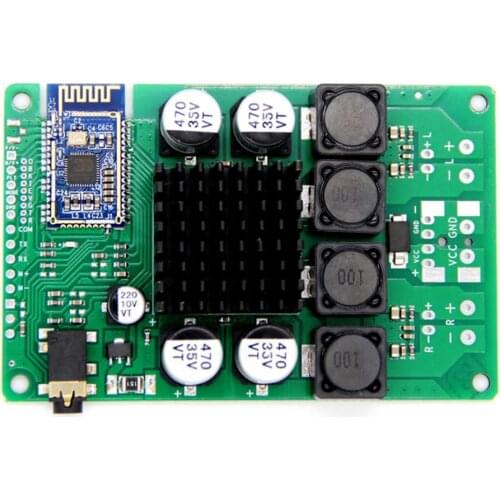 Taidacent Bluetooth AMP Board Sound Amplifer Board Bk3266 Bluetooth 5.0 Serial Command Programmable 2*100 Watt Aux Input