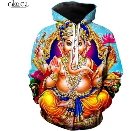 CLOOCL Hinduism God Lord Ganesha Hoodies 3D Print Women Men Jogging Sweatshirt Autumn Hot Selling Casual Streetwear Pullovers