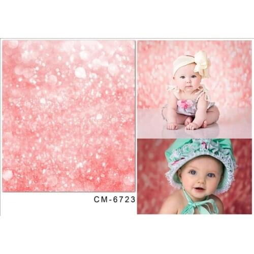 TR pink glitter bokeh photography backdrop thin art fabric newborn baby photography backdrop studio background shinning pink