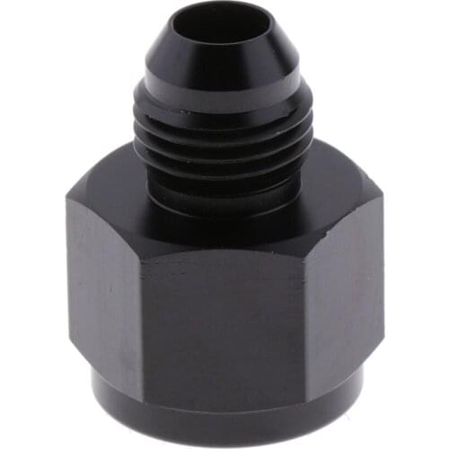 Universal Female AN8 to Male AN6 Flare Reducer Hose Fitting Adapter, Black