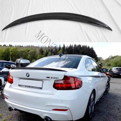 M2 F87 F22 F23 Carbon Fiber Rear Trunk Spoiler for BMW 2 Series Ducktail Lip Boot Wings M4 Style 220i M235i 228i 2014