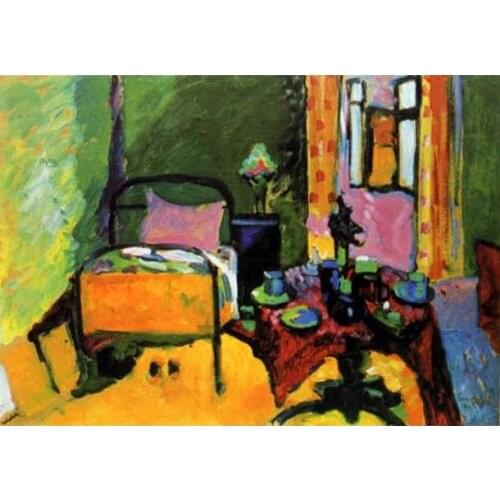 《Hand-painted oil painting bedroom》 picture painting by numbers home decor birthday present quadros decorativos