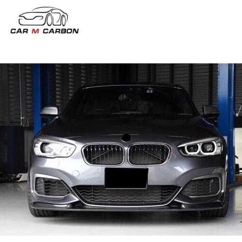 1 series F20 M-Sport LCI (2015.5-) M135i140 3d front bumper lip fit for F20 carbon fiber material front diffuser