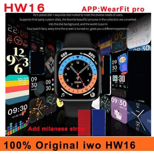 100% Original HW16 Smart Watch Bluetooth Call Series 6 Password Heart Rate Monitor Calculator 320*385 44MM Smartwatch Men