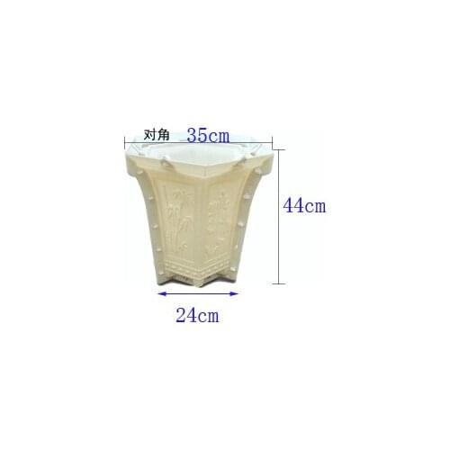 44cm Tall Cement Flowerpot ABS Mold creative flower pot Concrete Mould for Succulent Plants Handmade Home Decoration Garden Tool
