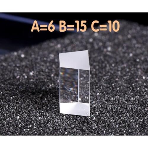 A=6 B=15 C=10 Dove Prism Three-way Light K9 Material Trapezoidal Prism, High Precision Acid and Alkali Resistance