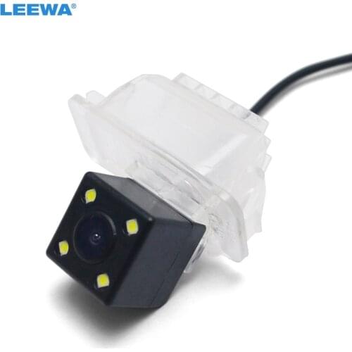 LEEWA HD Waterproof Car Backup Rear View Camera with 4LED For Ford Focus 2014 Reversing Parking Camera #CA4491
