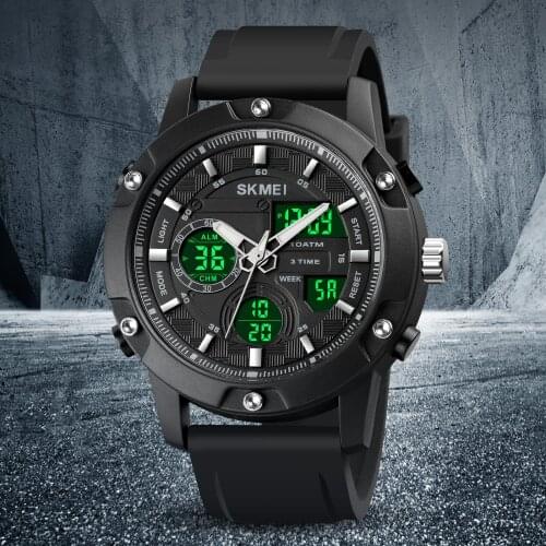 100M Waterproof Fashion Sports Military Watches Men Stopwatch Clock Chrono Digital LED Wristwatches Relogio Masculino reloj