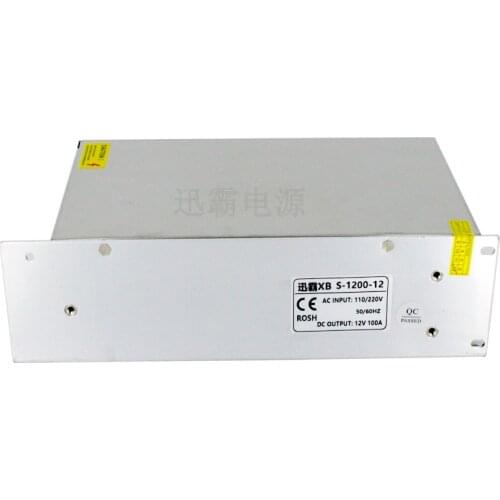 DC12V Power Supply 100A 1200W Switch Power Adapter Driver Transformers 220V 110V AC to DC 12V SMPS For Led Light Lamp 3D Printer