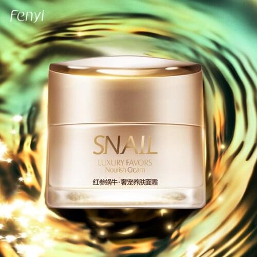 Red Ginseng Snail Essence Cream Anti-aging Moisturizing Whitening Anti-acne Wrinkle Snail Hyaluronic Acid Skin Care 55g