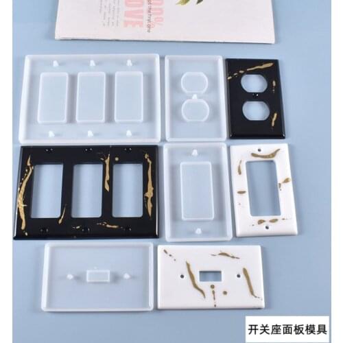DIY Creative 3D Silicone Panel Molds Switch Jewelry Molds UV Resin Mold Handcraft Jewelry Accessories