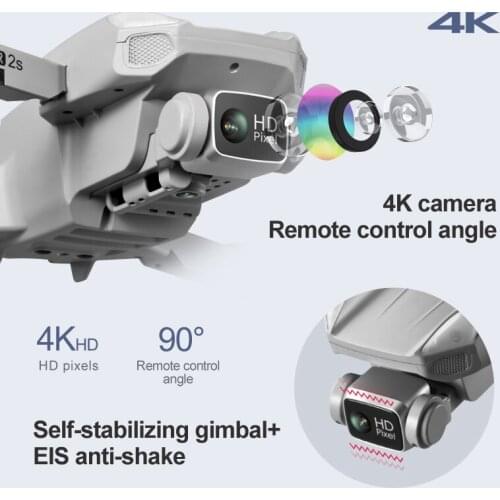 2021 NEW K80 Air 2S GPS Drone 4K Dual Camera Photography Brushless Motor Foldable Quadcopter RC Distance 1000M Boy Gift Toys