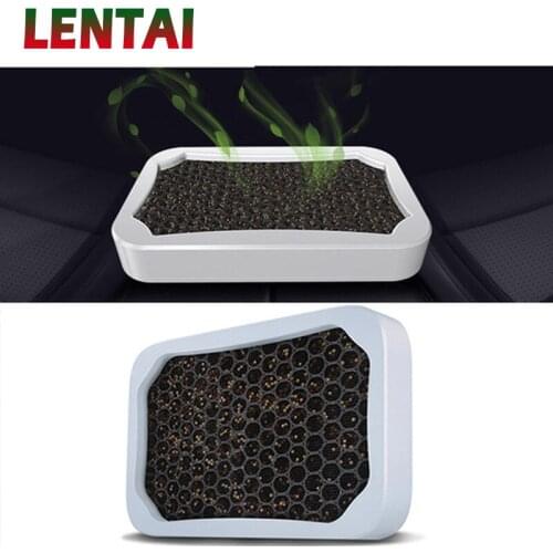 LENTAI For BMW e46 e39 e90 e60 e36 f30 f10 e30 Volkswagen polo Saab Lifan 1PC Car Activated Carbon Freshener Bamboo Charcoal Box