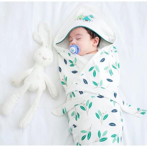 Summer newborn quilt cotton baby gauze blanket 85X85cm super soft bedding cartoon multifunctional boy and girl sleeping bag