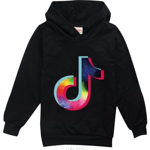 Summer Children Clothing Cartoon Printing Tik Tok Baby Boys Clothes Funny Cotton Tees Kids Hoodies for Teen Girls