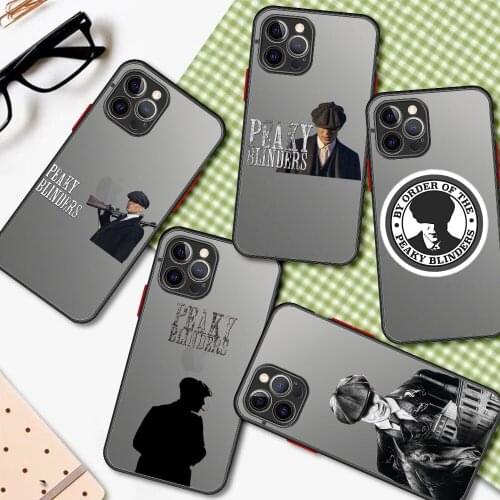 Matte Phone Case For Apple iPhone 11 12 Pro Max XR 8 7 Plus SE 2020 X XS 6 6S Hard Transparent Back Cover Peaky Blinders Fundas