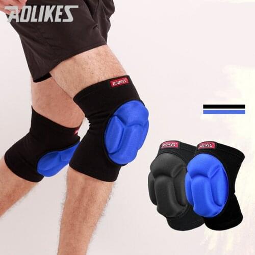 AOLIKES Thickening Football Volleyball Extreme Sports knee pads brace support Protect Cycling Knee Protector Kneepad rodilleras