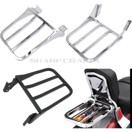 Motorcycle Sissy Bar Backrest Luggage Rack For 04-17 Harley Sportster Iron XL883 XL1200 Seventy Two XL1200V Forty Eight XL1200X