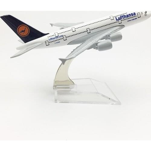 Lufthansa Airlines Aeroplane model Airbus A380 airplane 16CM Metal alloy diecast 1:400 airplane model toys Collectible gifts