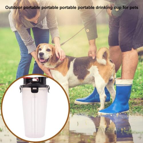 2 In 1 Pet Travel Water Bottle Foldable Dog feed Bowl Drink Cup Food Container Silicone Outdoor Portable Dog Cat Feeder