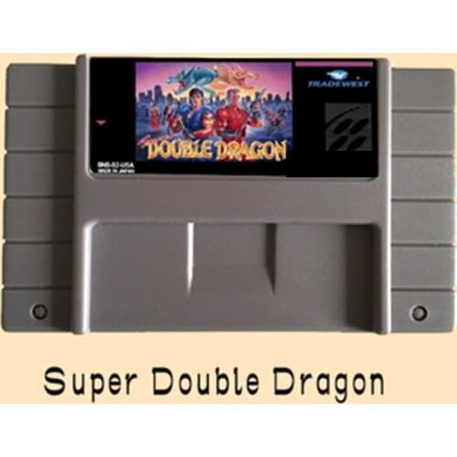 High Quality 16 Bit Super Double Dragon NTSC Big Gray Game Card For USA Version Game Player