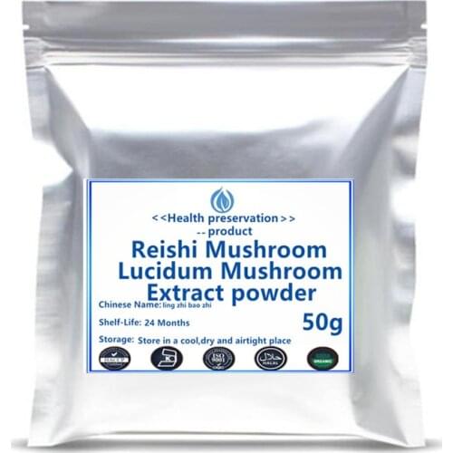 High Quality Red Lingzhi Reishi Mushroom extract slice 50% Polysaccharide Ganoderma Lucidum Powder