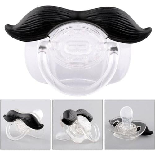 Funny Baby Pacifier Dummy Nipple Teethers Novelty Toddler Mustache Pacifier Infant Baby Christmas Gift Teeth Soothers