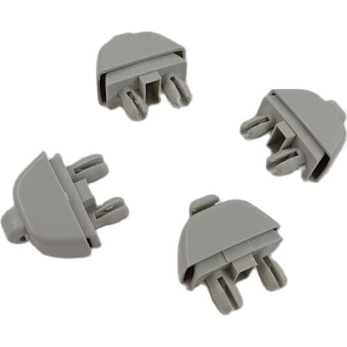 4Pcs 6R0857561 Gray Sun Visor Clip & Cap For Passat B7 CIitigo Rapid Seat Mii 6R0 857 561