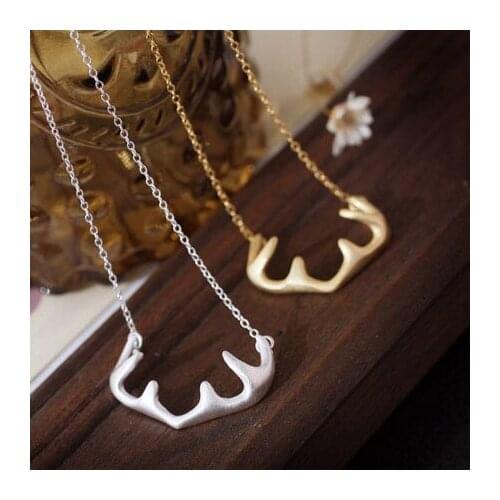 REETI 925 Sterling Silver antler Necklaces & Pendants For Women High Quality Sterling-silver-jewelry